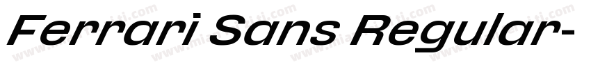 Ferrari Sans Regular字体转换